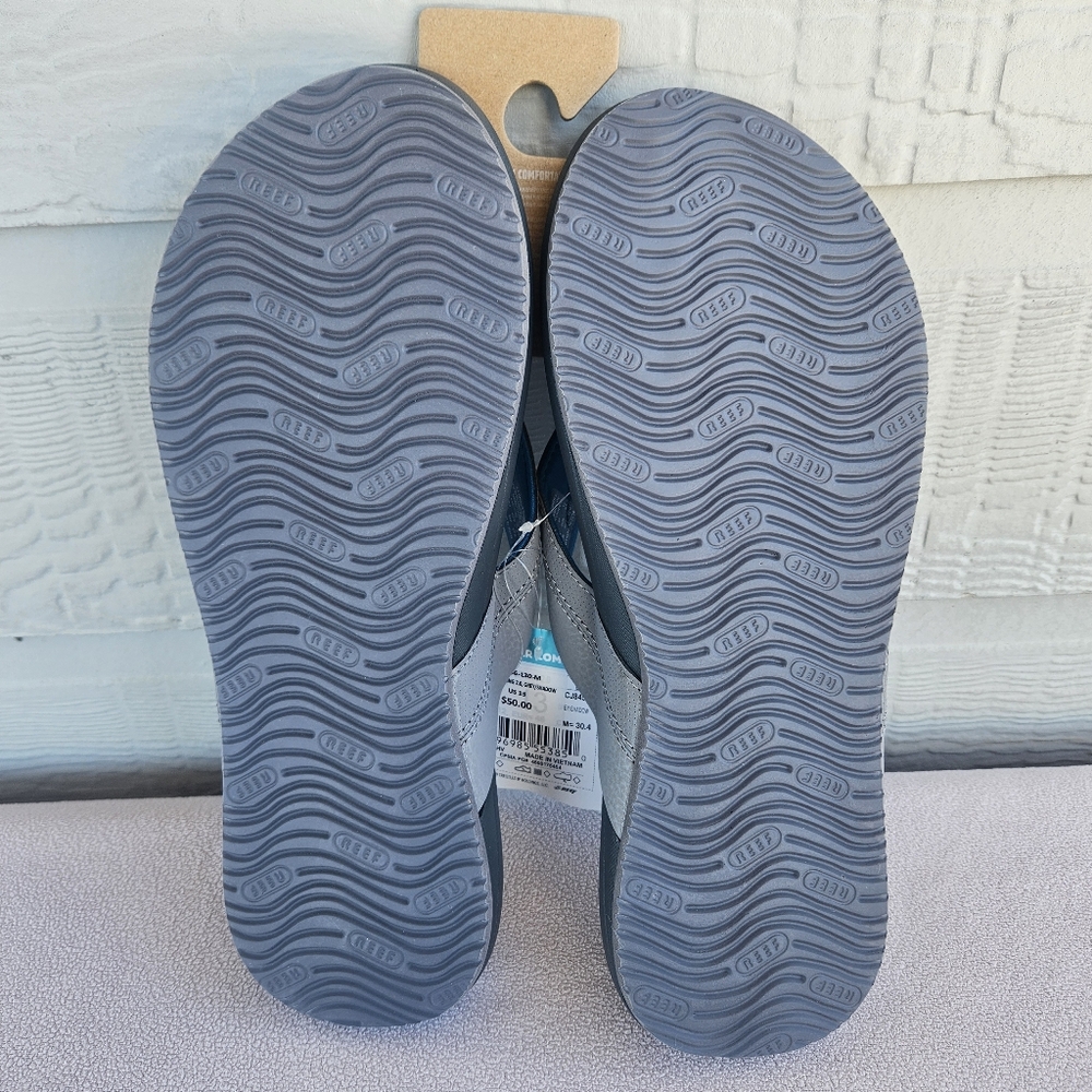 Reef Cushion Spring 2.0 Flip Flop Sandals Men SZ 13 Grey Shadow Comfort Slip-On - Picture 2 of 5